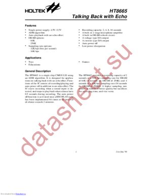 HT8665 datasheet  