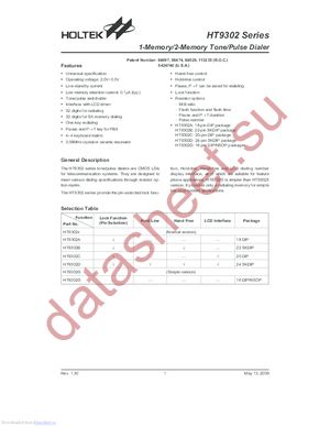 HT9302_09 datasheet  