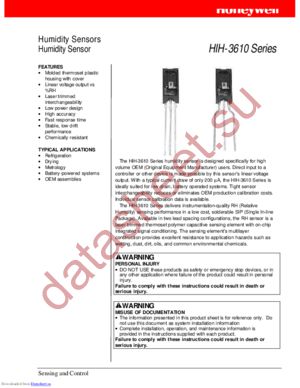 HIH-3610 datasheet  