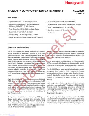 HLX2000 datasheet  