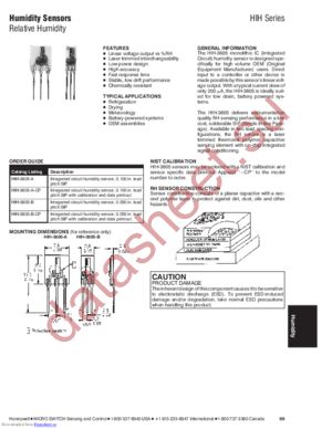 HIH-3605-B-FE datasheet  