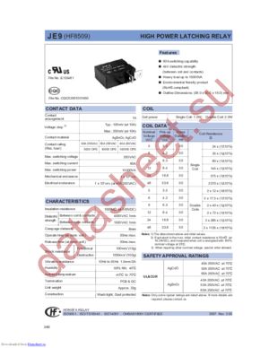 JE926HTR1 datasheet  