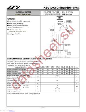 KBU10005G datasheet  