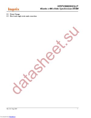 HY57V28820HCLT-H datasheet  