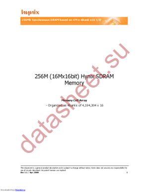 HY57V561620FT-H datasheet  