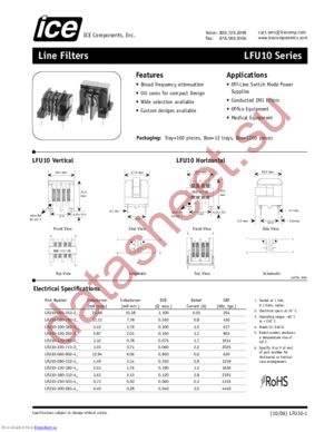 LFU10-100-382-2 datasheet  
