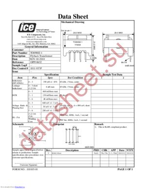 TO09002-1 datasheet  