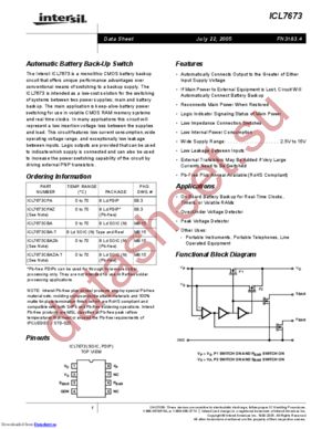 ICL7673CBAZA-T datasheet  