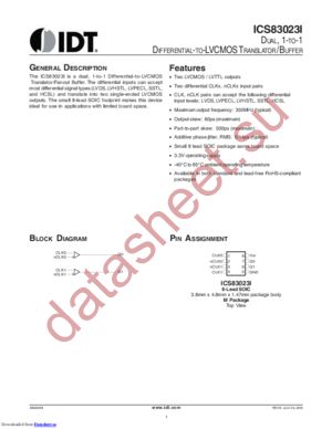 IDTICS83023AMILF datasheet  