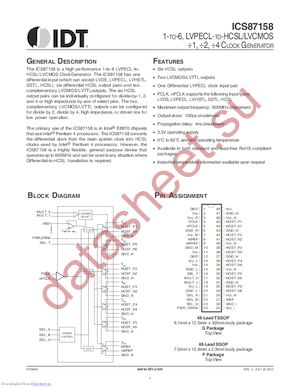 87158AGLF datasheet  