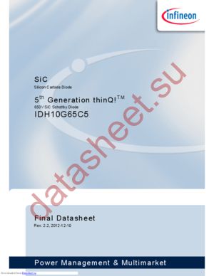 IDW10G65C5FKSA1 datasheet  