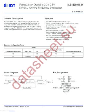 843801AGI-24LF datasheet  