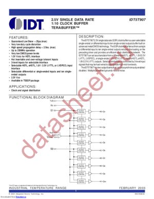 5T907PAGI8 datasheet  