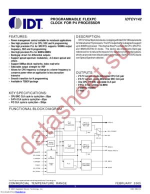 IDTCV142PA datasheet  