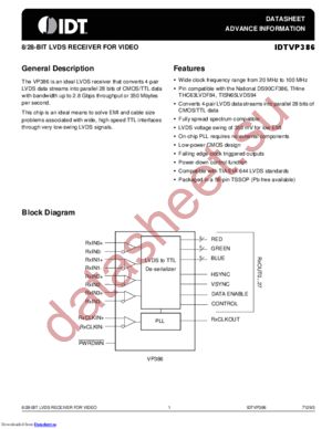 IDTVP386PAG datasheet  