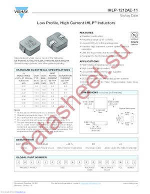 IHLP1212AEERR47M11 datasheet  