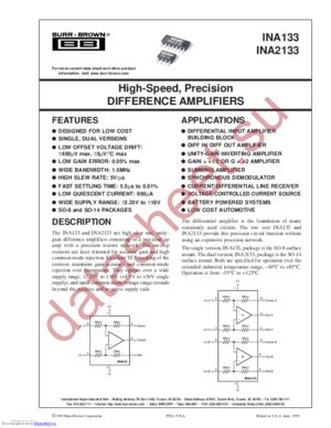 INA133UA/2K5E4 datasheet  