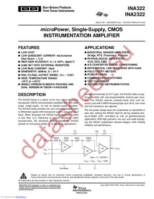 INA322EA/250G4 datasheet  