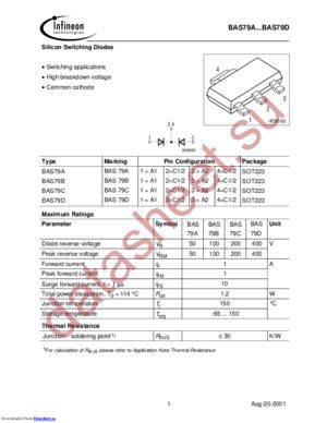 BAS79BE6327 datasheet  