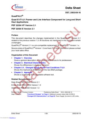 PEF22554HT-V21TR datasheet  