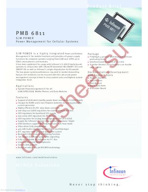 PMB6811 datasheet  