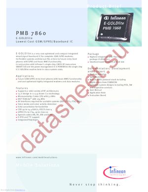 PMB7860 datasheet  