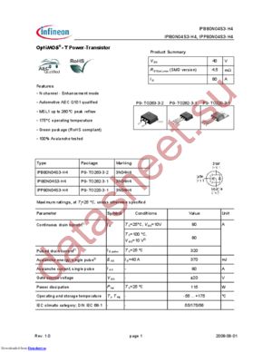 IPB25N06S3L-22_07 datasheet  