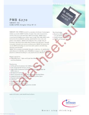 PMB6270 datasheet  