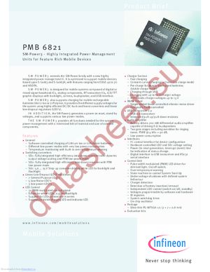 PMB6821 datasheet  