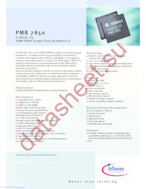 PMB7850 datasheet  