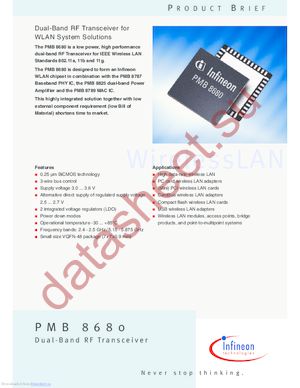 PMB8680 datasheet  