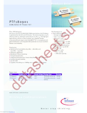 ptf180901 datasheet  