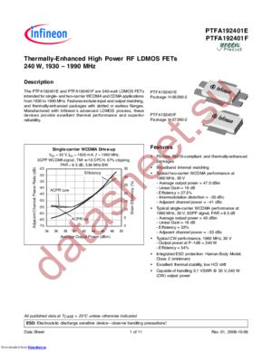 PTFA192401F datasheet  