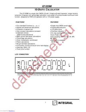 IZ1229M datasheet  