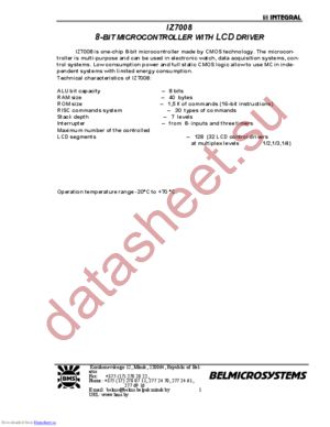 IZ7008 datasheet  