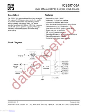 ICS557GI-05ALFTR datasheet  