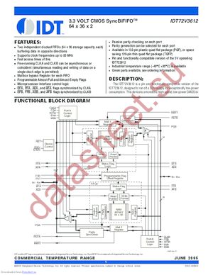 72V3612 datasheet  