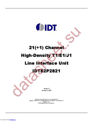 IDT82P2821BHG datasheet  