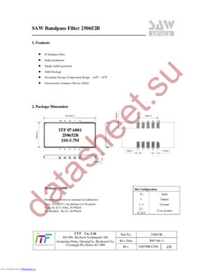 250652B datasheet  