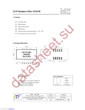 251651B datasheet  