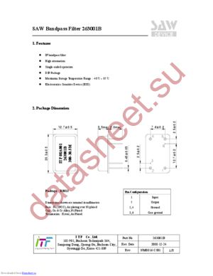 263001B datasheet  