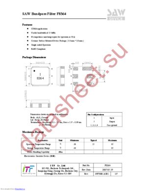 F8364 datasheet  