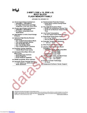 E28F002BXT-120 datasheet  