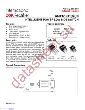 IPS1011RTRRPBF datasheet  