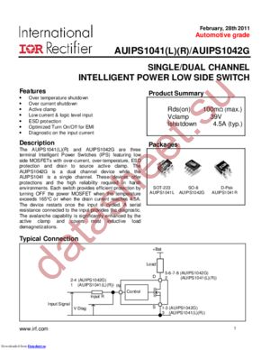 IPS1041RTRRPBF datasheet  