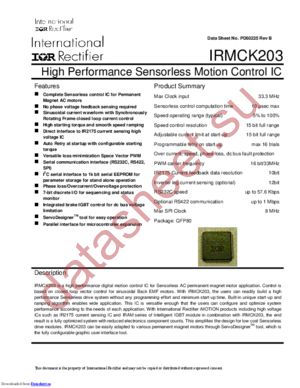 IRMCK203SAMP datasheet  