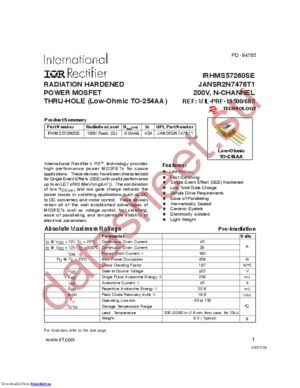 irhmk57260se datasheet  