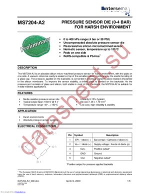 MS7207-A2 datasheet  