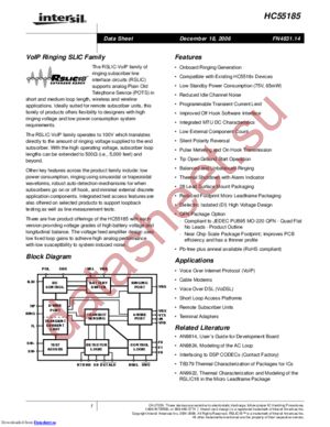 HC55185GCRZ datasheet  