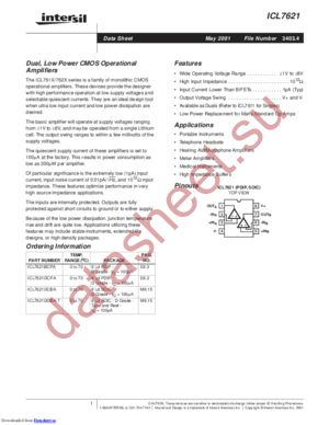 ICL7621DCBAZT datasheet  